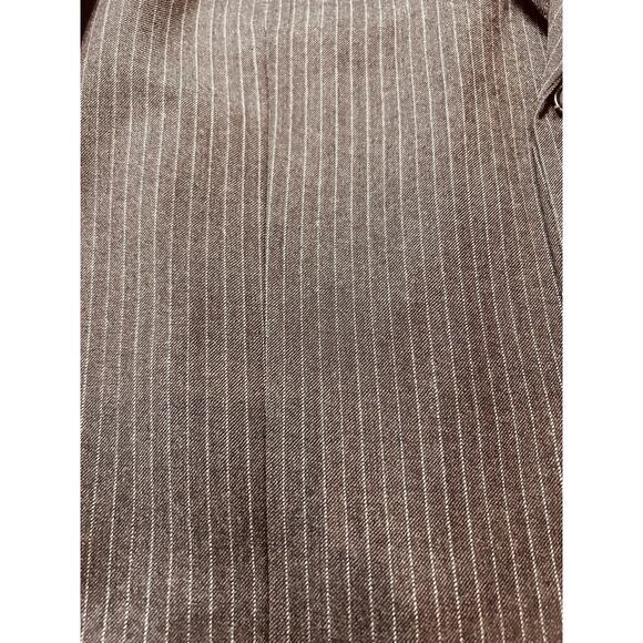 Banana Republic Mens Wool Suit 2 Pc Brown Pinstripe, 36Long, 34x34 - Picture 6 of 16
